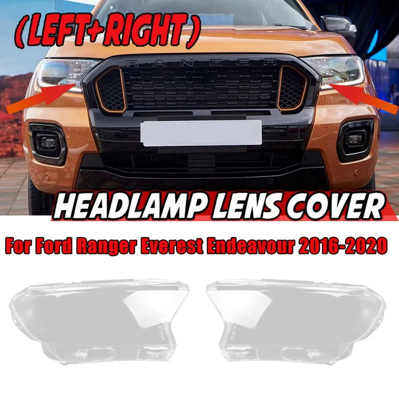 Боковая крышка для автомобильных фар Ford Ranger Everest красного цвета 2016-2020