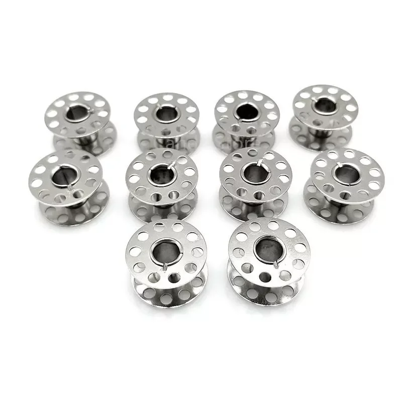

Quality 10PCS Metal Bobbins Spool Sewing Craft Tool Stainless Steel Sewing Machine Bobbins Spool For Brother AA8269