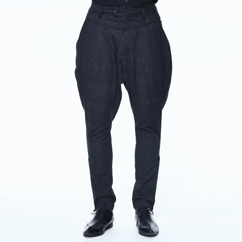 Casual Men Pant Fashion Long Pants Loose Trousers Men Fashion Black Pants  Comfortable Mid Waist