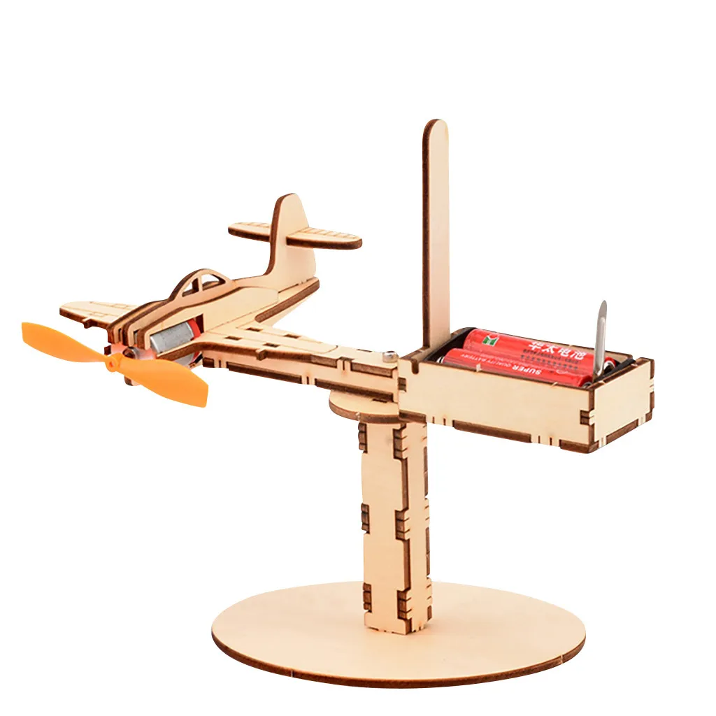 

3D игрушка, трехмерная модель раннего деревянного самолета, детская головоломка, детское образование