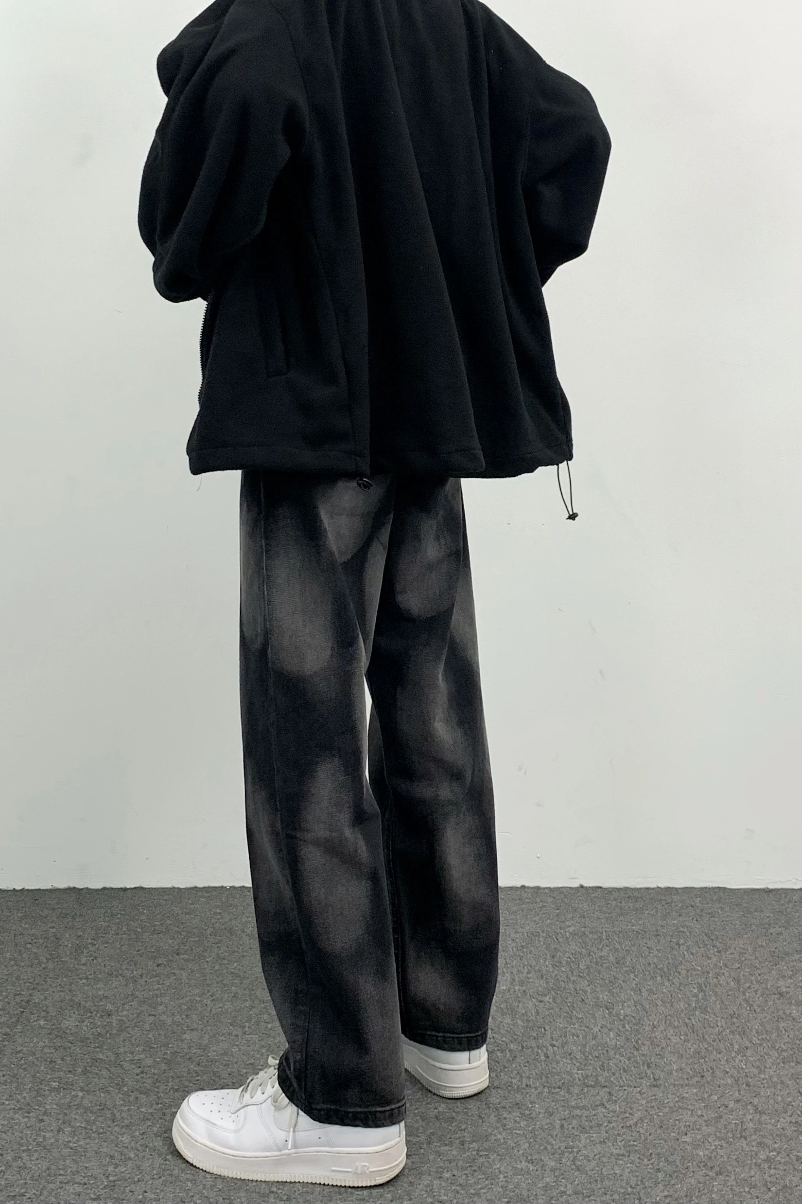 Men's Jeans Hip Hop High Street Tie Dye Gradient Straight Fit Jeans Unisex Denim Trousers Y2k Pants Wide Leg Pants Women's Pants