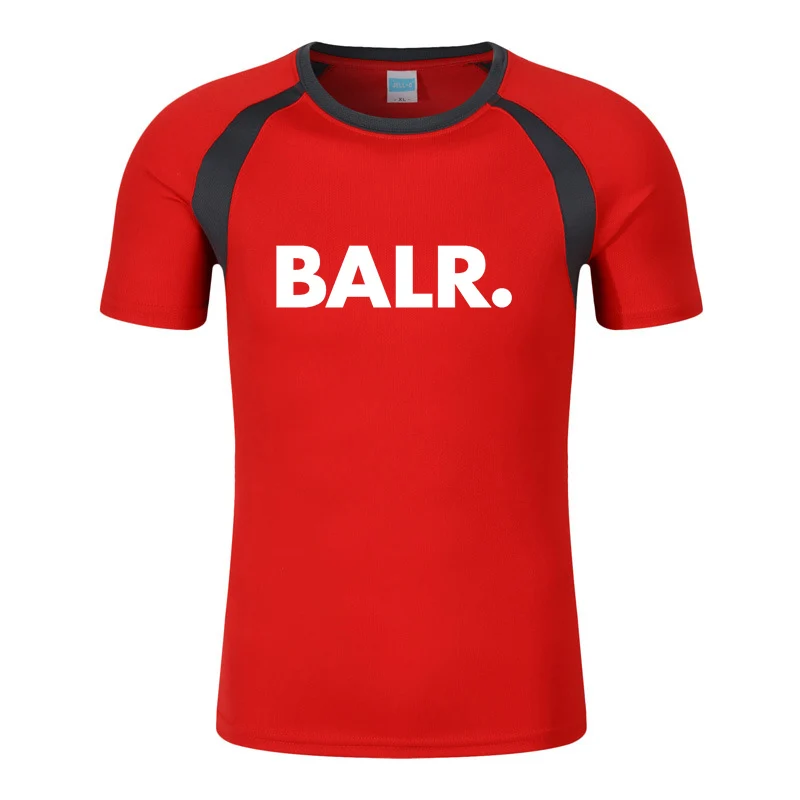 Футболка BALR мужская с круглым вырезом Модный хлопковый Повседневный Спортивный