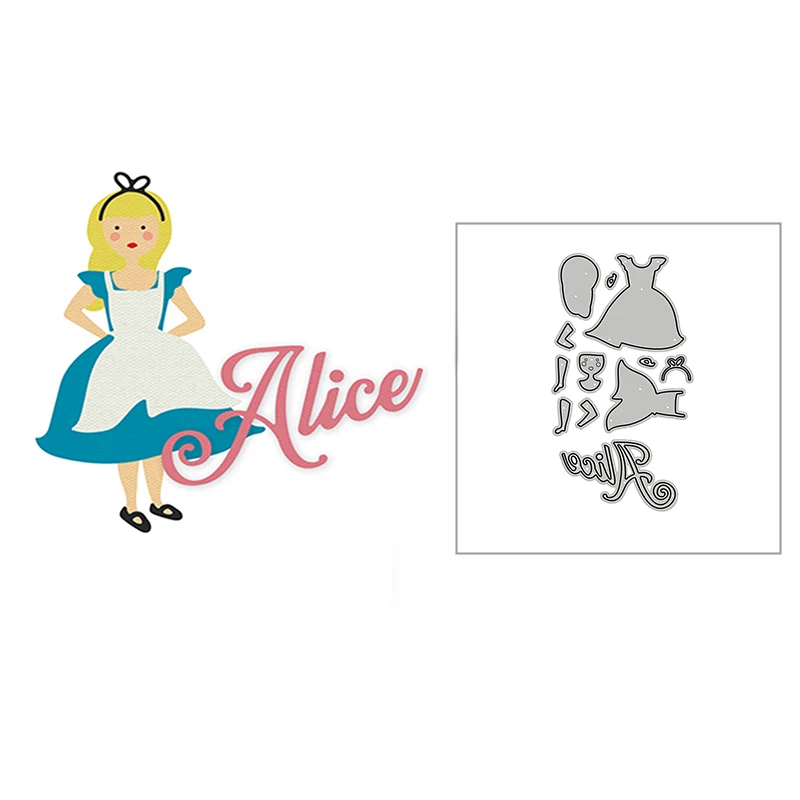 

Новинка 2022 Сделай Сам красивая принцесса девочка ремесло металлические штампы для скрапбукинга и изготовления карт декоративное тиснение ...