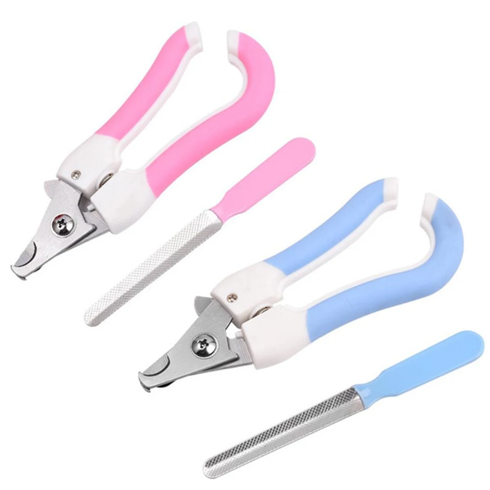 

Professional Pet Nail Clippers Stainless Steel Nail Trimmer Two-Color Labor-Saving Nail Clipperspet Claws Cleaning Supplies