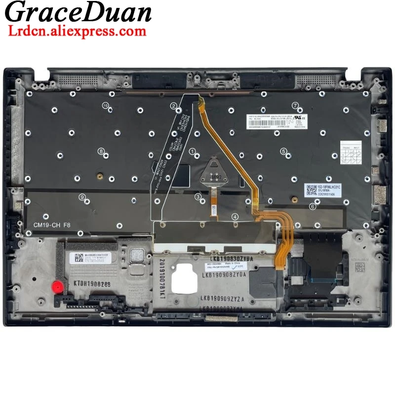 Черный чехол с клавиатурой HB РИТ Ил Израиль подставка для рук корпус Lenovo Thinkpad X1