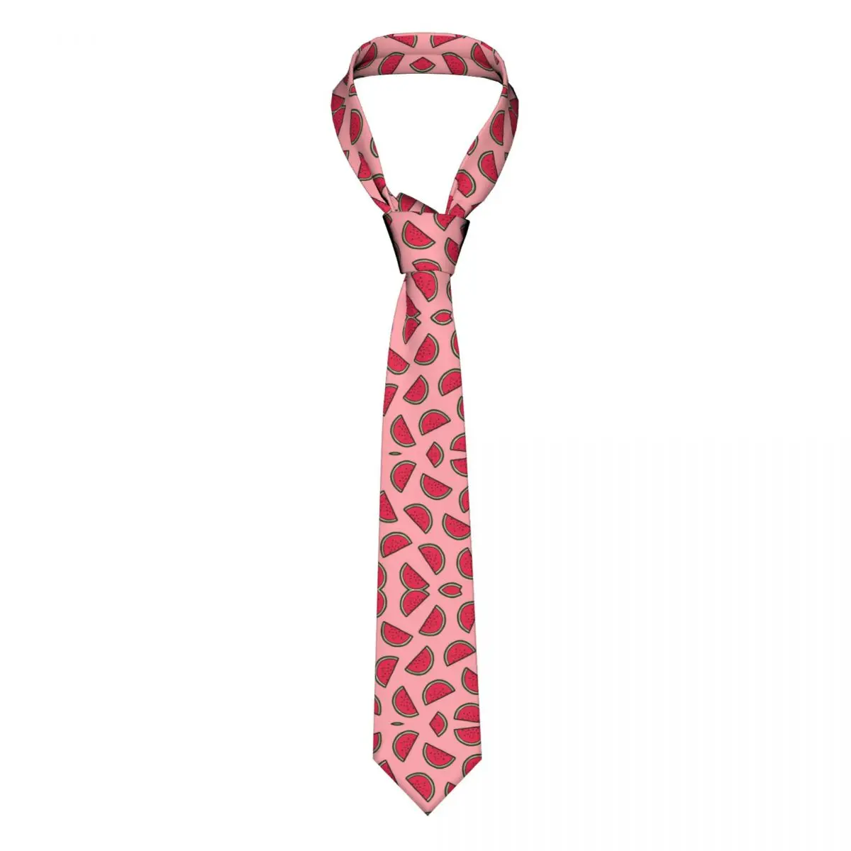 

Watermelon Pattern Unisex Necktie Slim Polyester 8 cm Narrow Fruits Neck Tie for Men Accessories Cravat Wedding Party