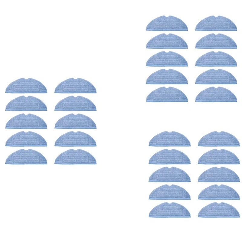 

30 Pcs Mop Cloth Pads Replacement For Xiaomi Roborock S7 T7S T7 Plus Vacuum Cleaner Parts Microfiber Soft Pad