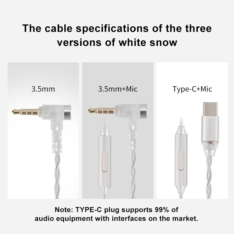HZSOUND White Snow Высокое качество LCP + PU Диафрагма 10 мм Динамический драйвер