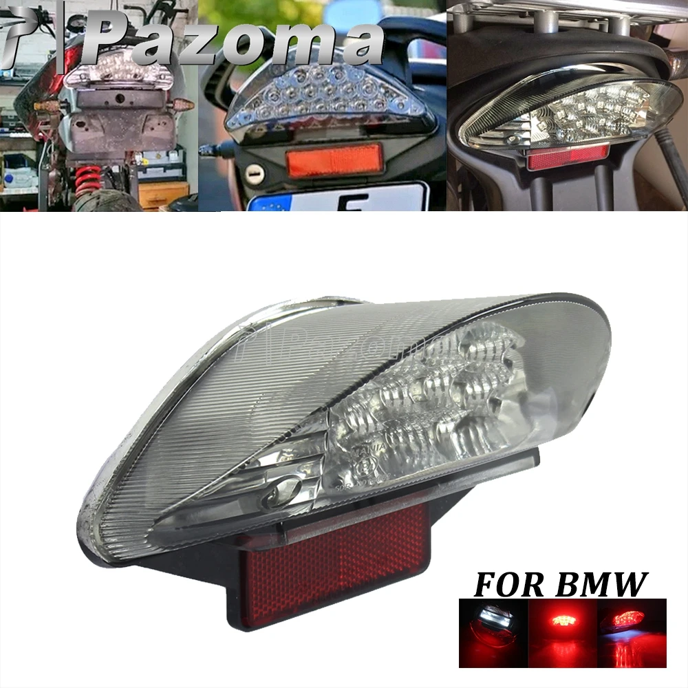 

Светодиодный стоп-сигнал для мотоцикла E4 Emark, задний фонарь для BMW F650 GS ST F800S R1200R R1200 GS ADV, индикатор заднего номерного знака 12 В