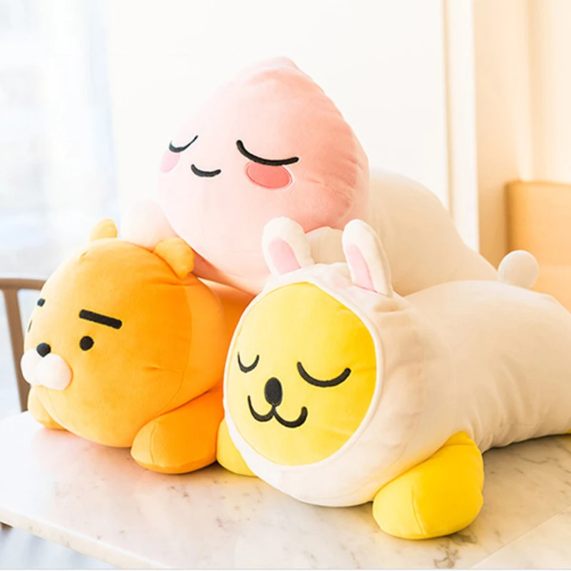 50cm Kawaii Ryan Plush Toy Pillow Kakao Apeach Muzi Anime Stuffed Doll Lovely Room Decor Soft Sofa Cushion Xmas Gift For Kids