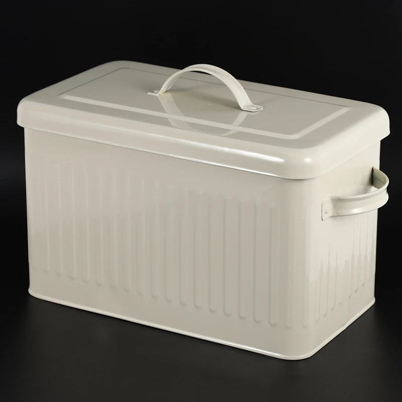 Металлическая коробка для хранения 8 л органайзер риса кухни ванной офиса