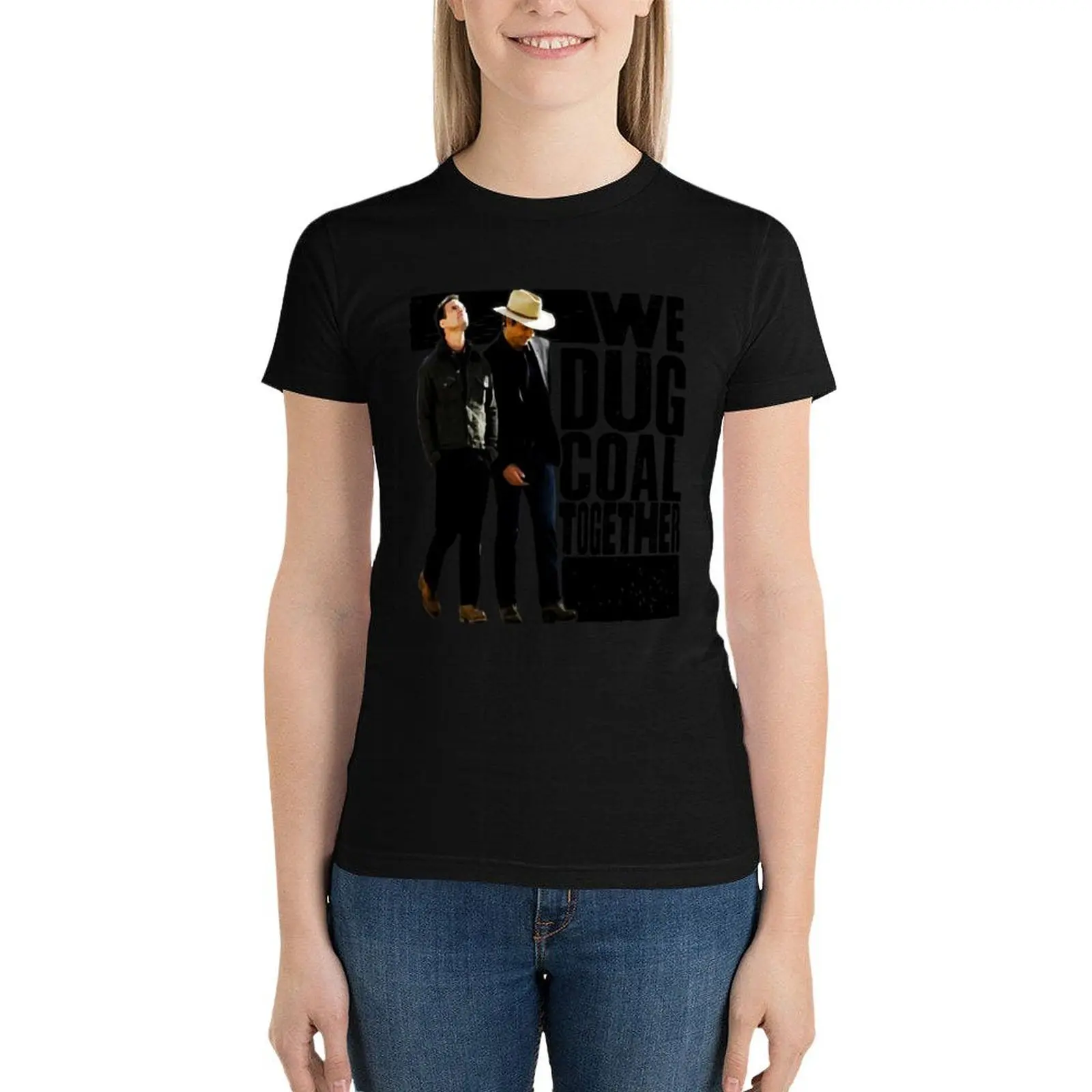 Мы вырыли уголь вместе футболки Графические одежда хиппи Милая футболка платье