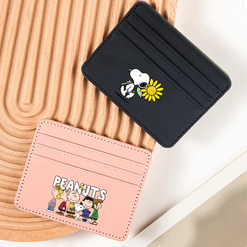 Snoopys Peanut милый мультфильм из искусственной кожи держатель для удостоверений