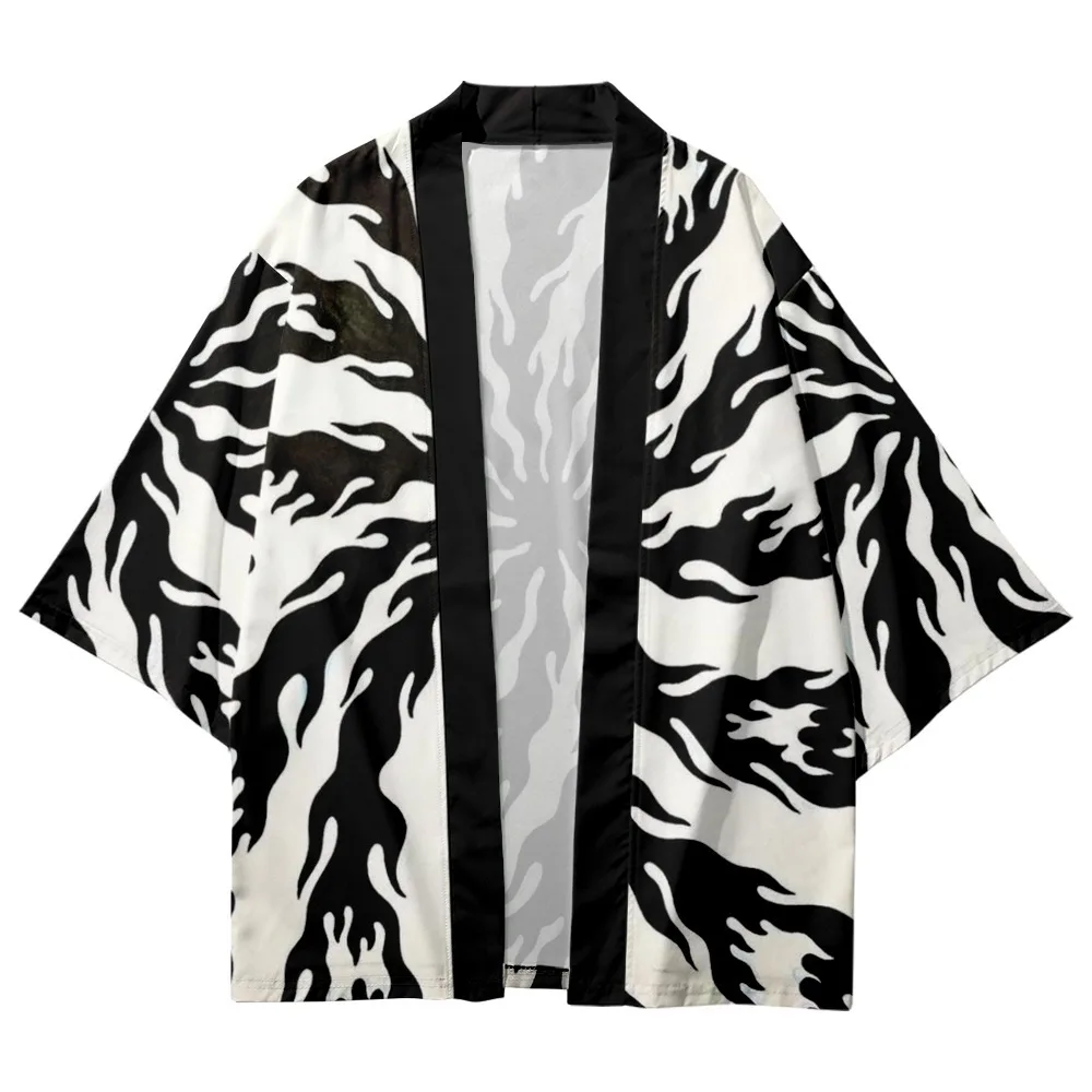 

2022 seven yukata cross-border spiral 3 d printing shirt way tunic cardigan loose male feather woven delivery