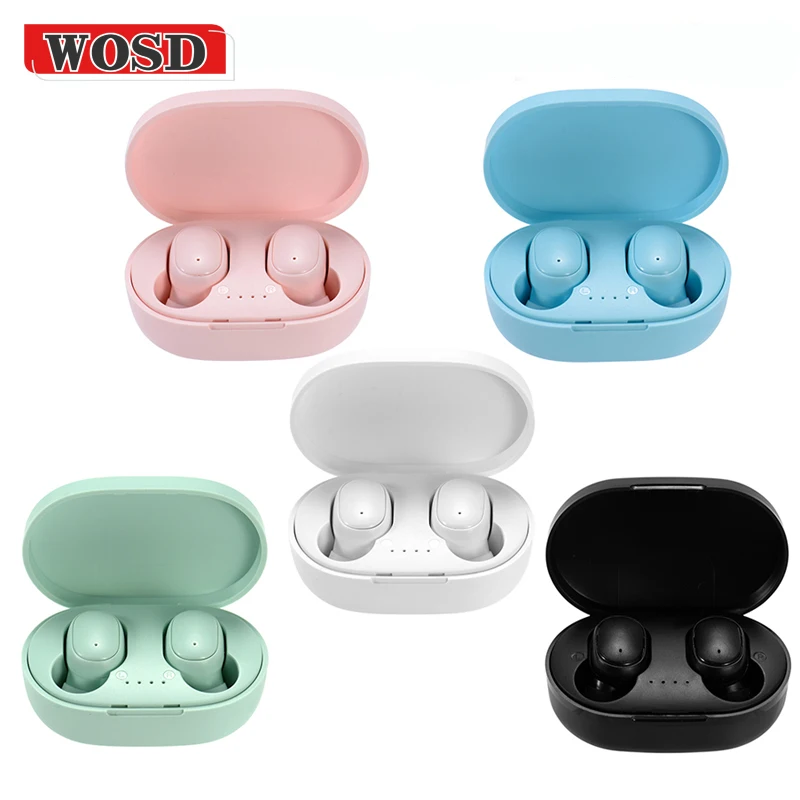 Беспроводная bluetooth-гарнитура A6S TWS, спортивное стерео устройство с микрофоном и зарядным устройством для смартфона. PK i12s i9000 i100000