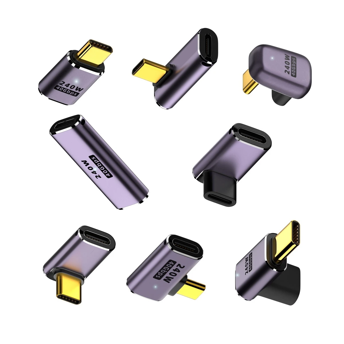 

USB-коннектор Jimier, USB Type C штекер-гнездо 240 Вт, 40 Гбит/с