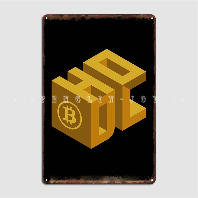 

3d Hodl Metal Sign Cinema Garage Party Plaques Create Tin Sign Poster