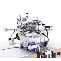golden choice gc5114ex drc automatic pneumatic round collar attaching small cylinder bed industrial overlock sewing machine