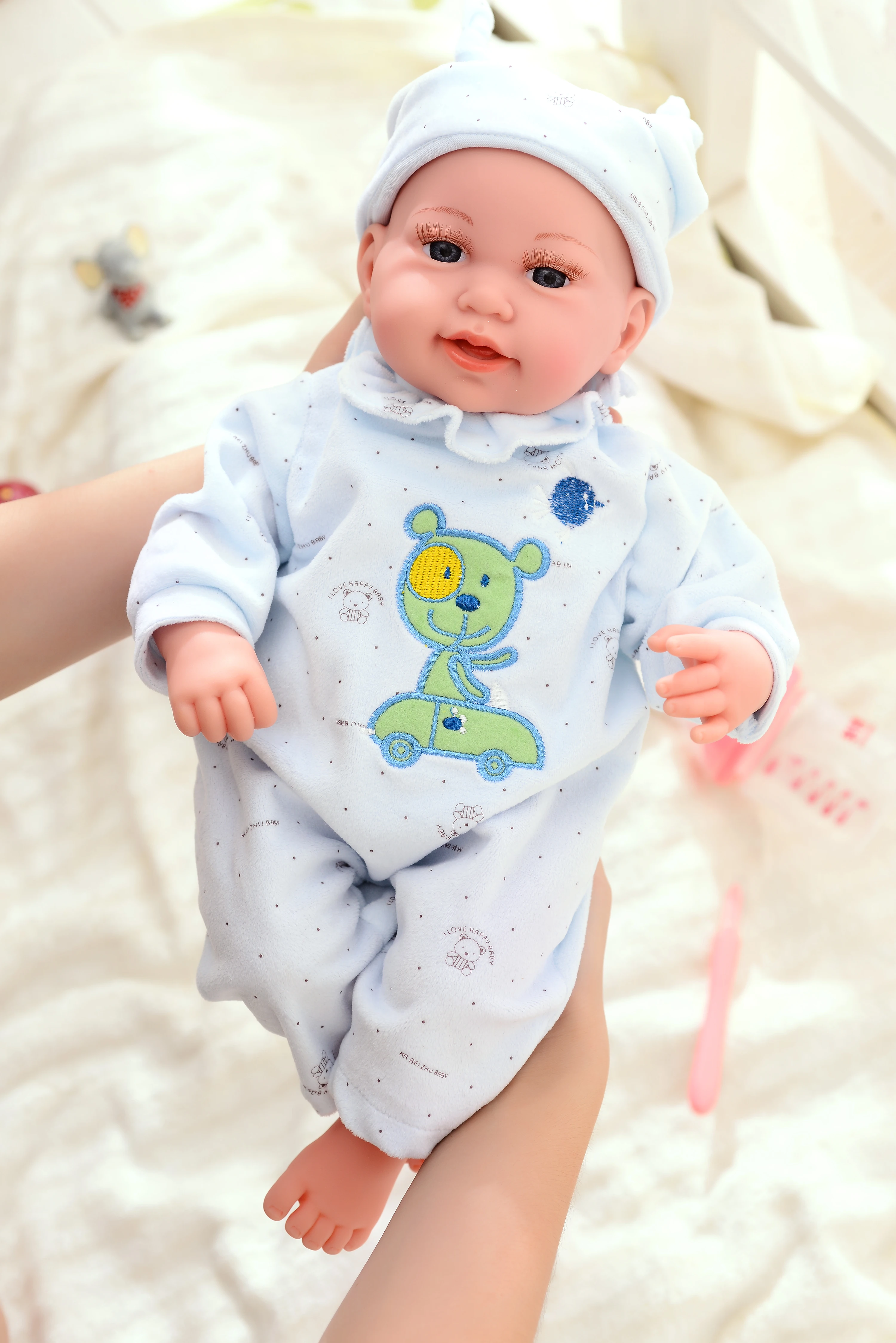 2023 Reborn Dolls 24 Inch Sleeping Baby Dolls Rotatable limbs and head Companion play toy Voice Doll Christmas Gift For Boy Girl