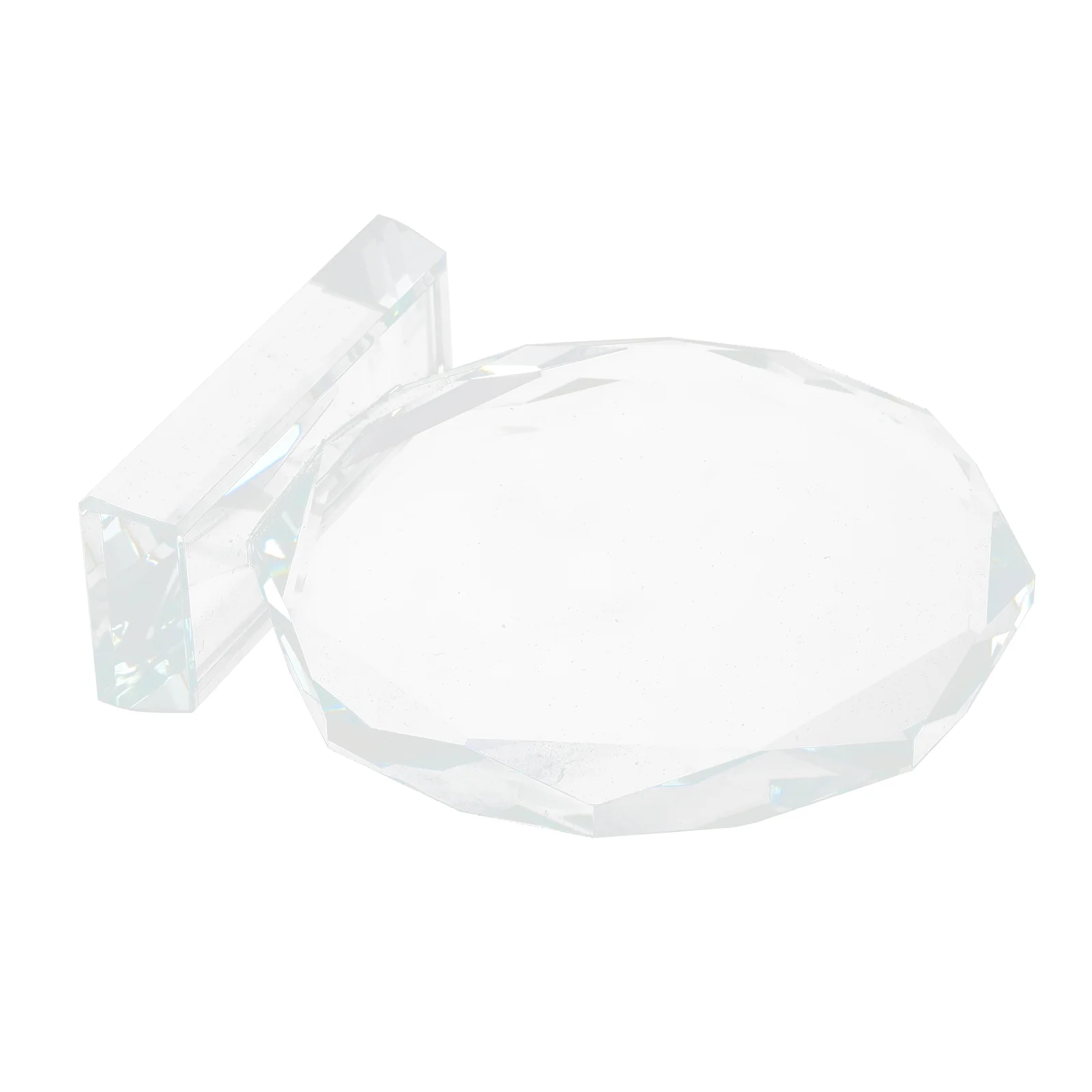 

Delicate Crystal Decor Transparent Crystal Trophy Decorative Prize Trophy Award Accessory