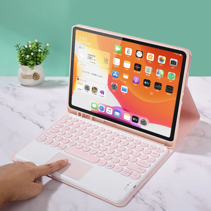 Беспроводная клавиатура и мышь для iPad Pro 11 чехол 2021 2020 Air 4 5 10 2 9 8 поколения Mini 45 3