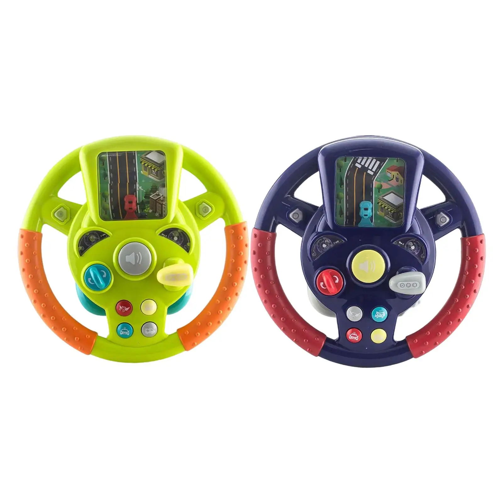 Электрическая игрушка-руль со светом и музыкальным водителем веселая