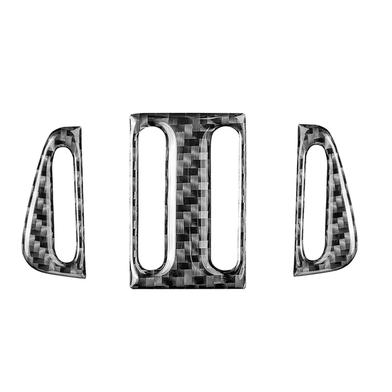 

Central Control Dashboard Air Vent Outlet Trim Cover Sticker Carbon Fiber For Jaguar F-PACE XE XF 2016-2020 Accessories