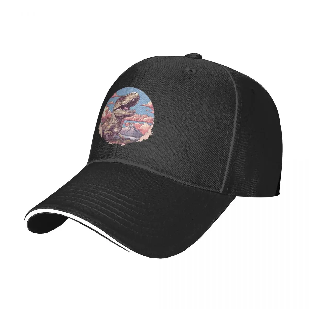 

Dinosaur Baseball Cap Detail Design Running Hip Hop Hats Sun-Proof Unisex-Teens Classic Logo Snapback Cap
