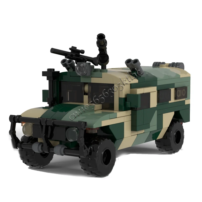 Фото 242 шт. MOC многоцелевой вездеход 1:40 ГАЗ Тигра модель автомобиля DIY собранные развивающие творческие детские игрушки популярный подарок №2