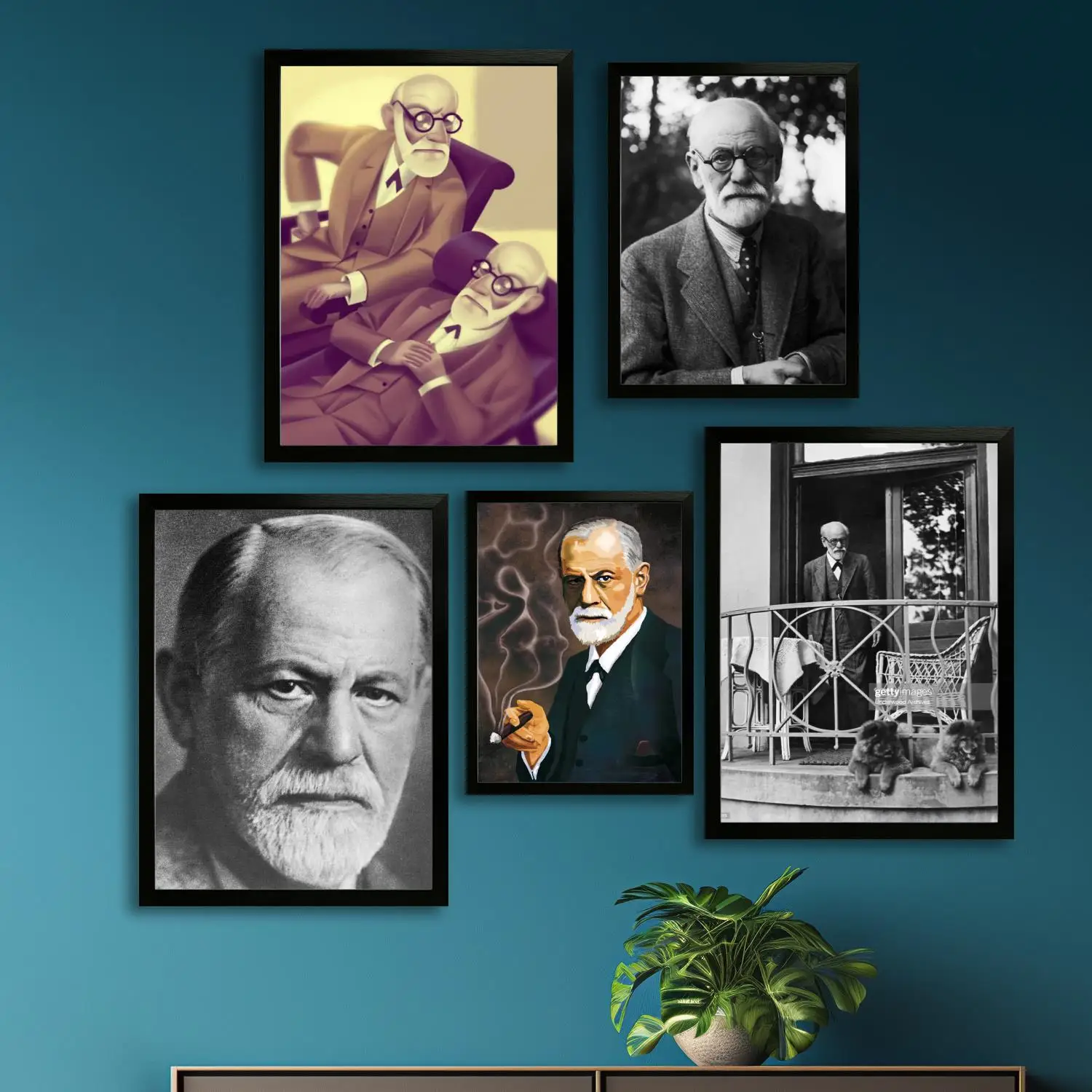 Плакат с изображением Зигмунда Фрейда печать на холсте