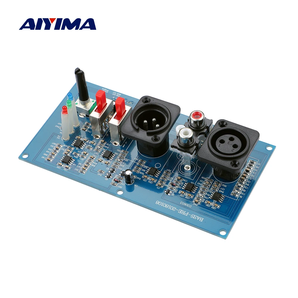 

AIYIMA Subwoofer Amplifier Preamp XLR Caron Balanced RCA Input Phase Adjustable Preamplifier Satellite Speaker Output For Amp