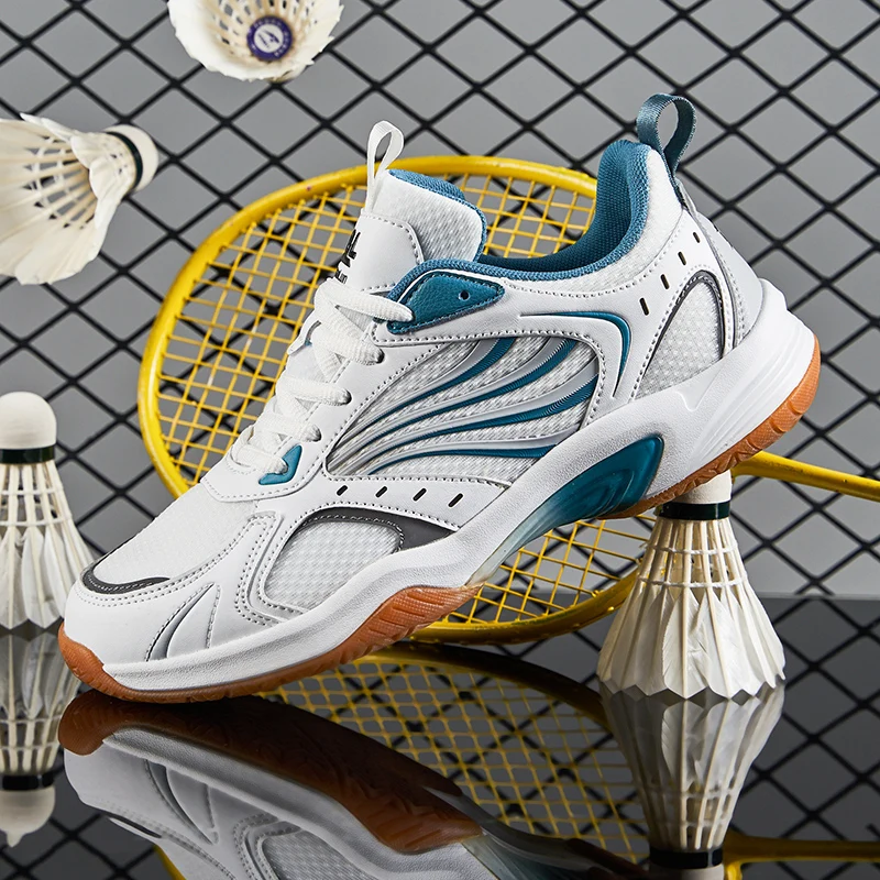 

Новинка, Роскошные туфли для бадминтона для мужчин и женщин, дышащие кроссовки для бадминтона, женская обувь для тенниса, Нескользящие кроссовки для волейбола