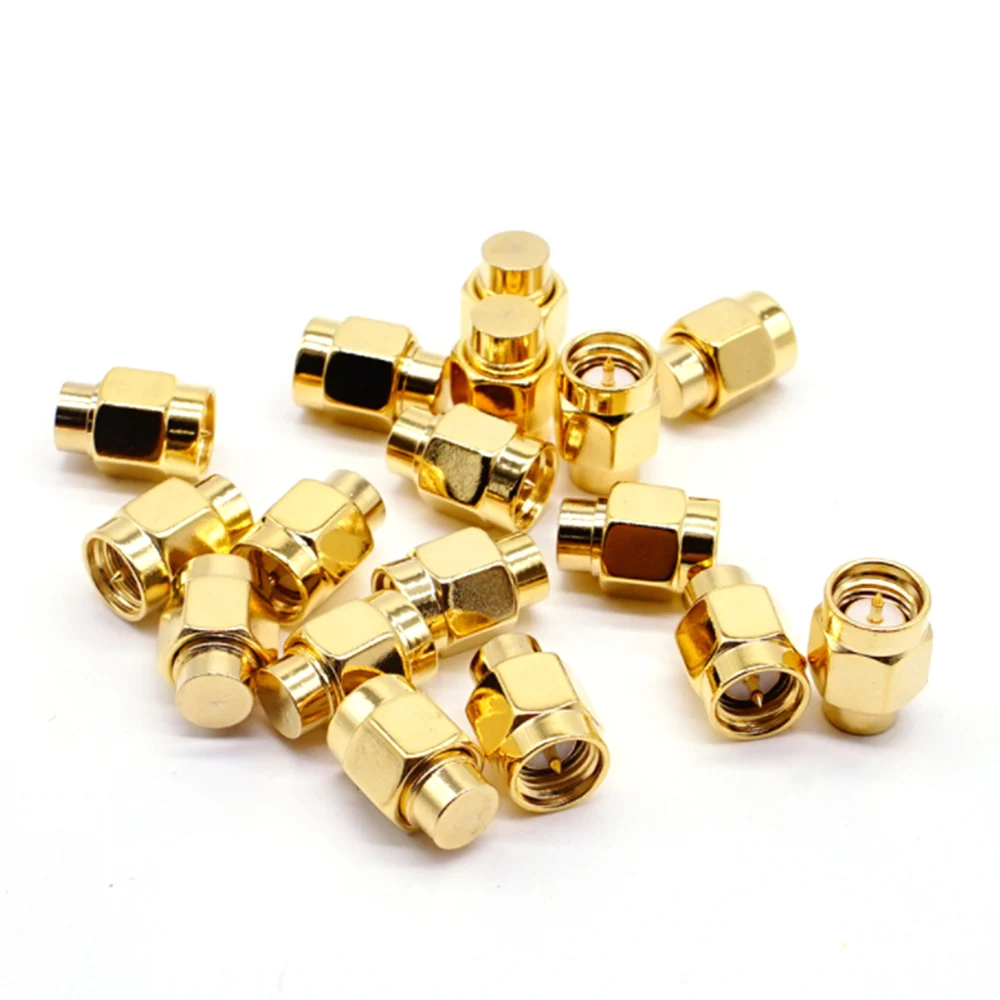 

2PCS 2W 6GHz 50 ohm Gold Plated SMA Male RF Coaxial Connector