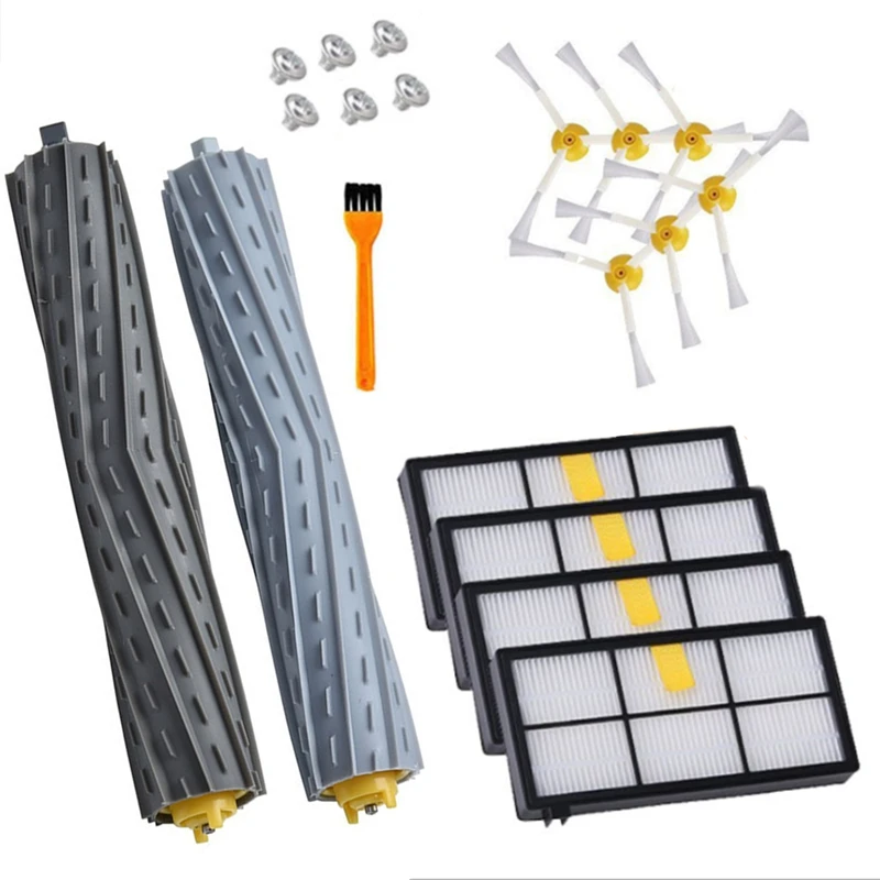 

19PCS HEPA Filters & Brushes Fit For Irobot Roomba 800 Series 860 870 880 890 Robot Vacuum Cleaner Parts Accessories