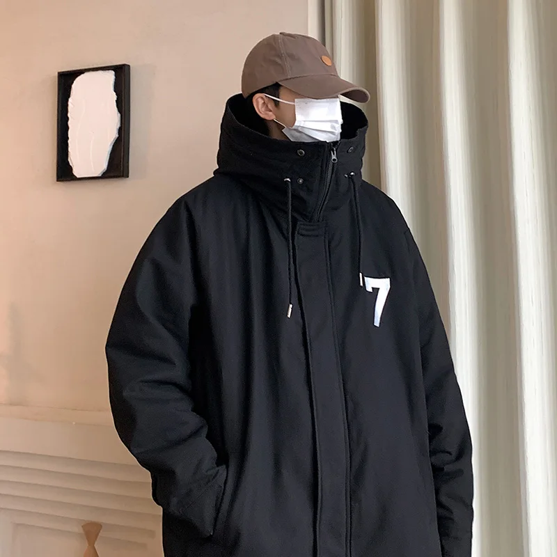 Мужская зимняя утолщенная куртка-карго с хлопковой подкладкой Black Warrior Function