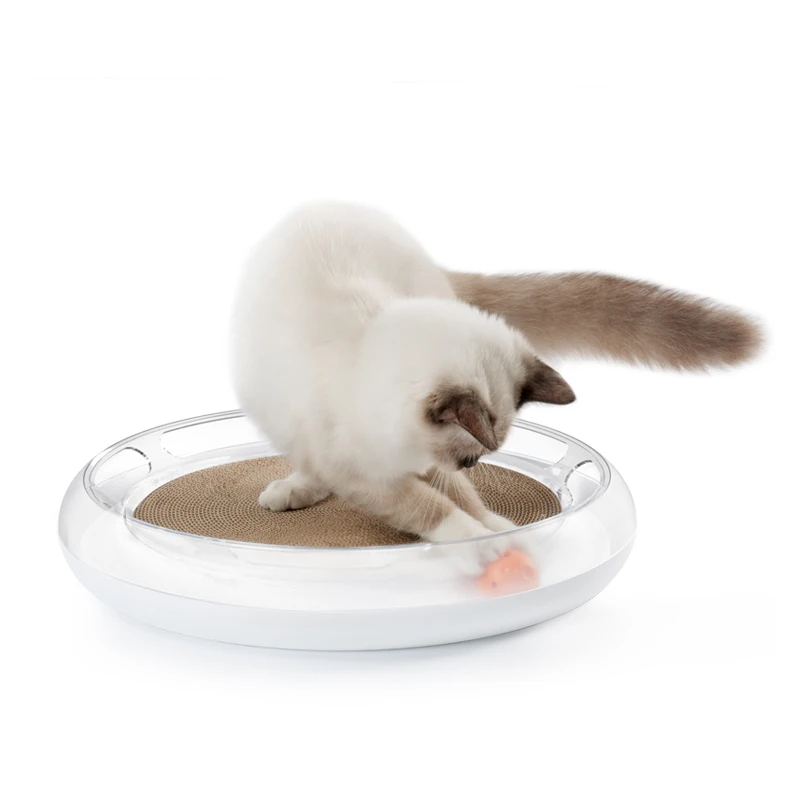 

Petkit Cat Scratcher Multi-function Cardboard with Circle Track Catnip and Bell Ball Attractive Detachable Interactive Pet Toys