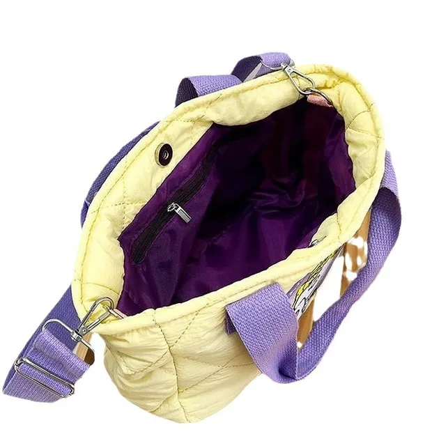 Вместительная сумка Snoopy модная через плечо мультяшный аниме принт Холщовая