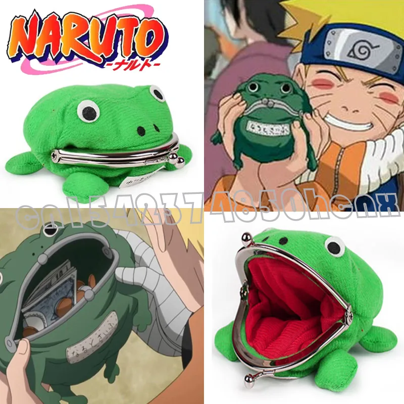 Кошелек удзумаки-лягушка из аниме-Narutos плюшевый бумажник для манги аксессуары
