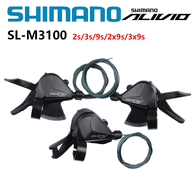 Shimano Alivio M3100 2s/3s/9s/2x9s/3x9s RAPIDFIRE PLUS Shifting Lever For Front Triple Chainring Clamp Band MTB Mountain Bike