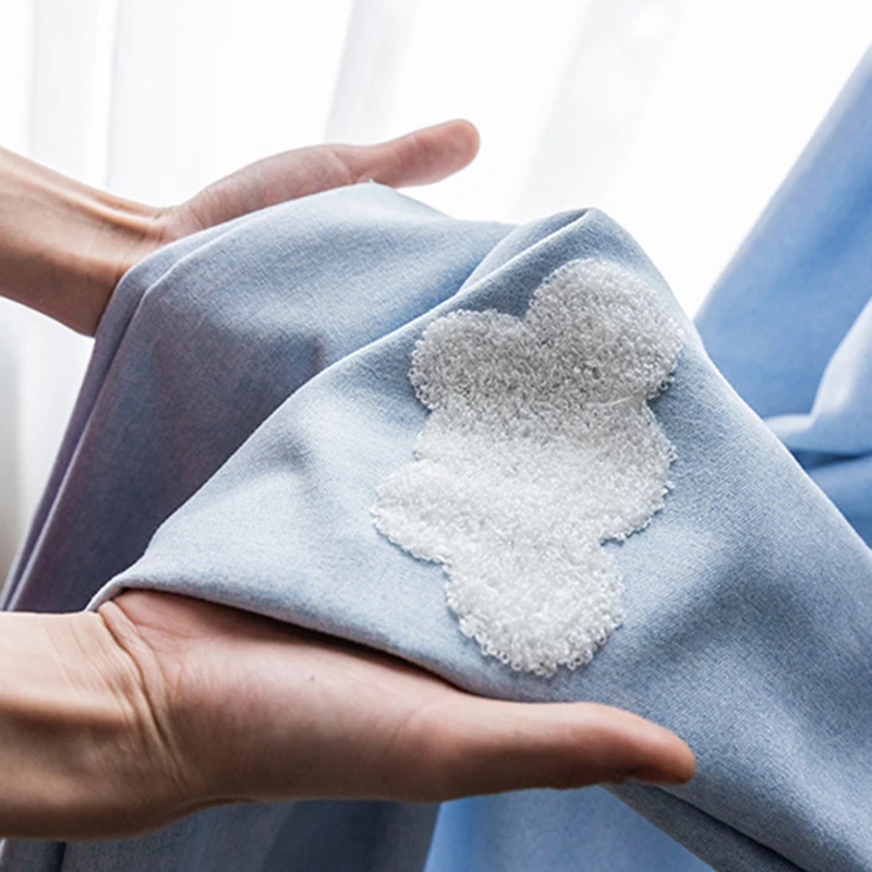 1 шт. плотные шторы с рисунком 3D Cloud Blue для детской комнаты мальчиков и девочек