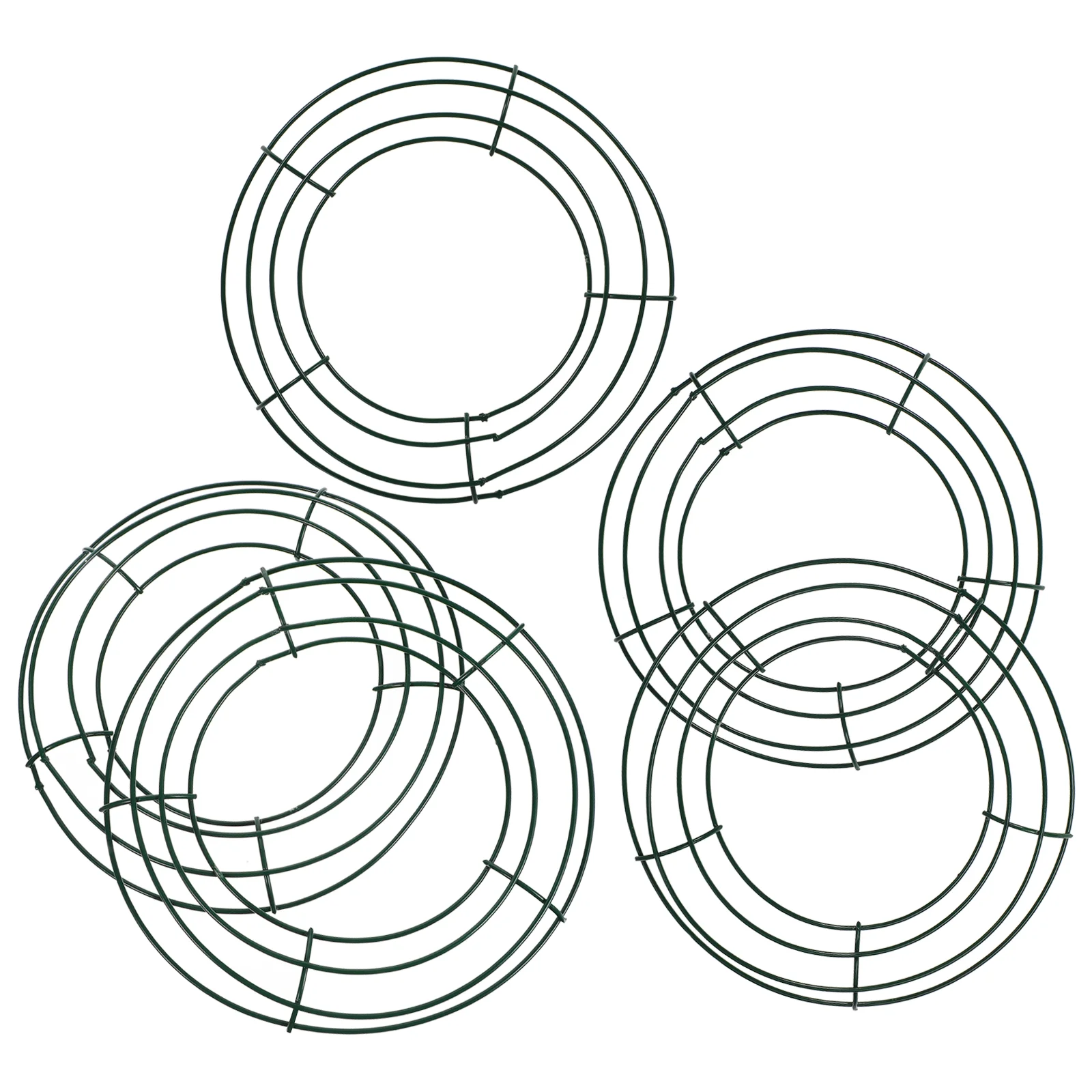 5 шт. металлический венок обруч кольцо DIY рамка сотовый утюг на Рождество круглые