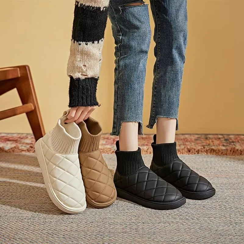 

Snow boots Women's shoes 2023 New Winter plush and thick boots antiskid thickening Cotton shoes bread Cotton boots