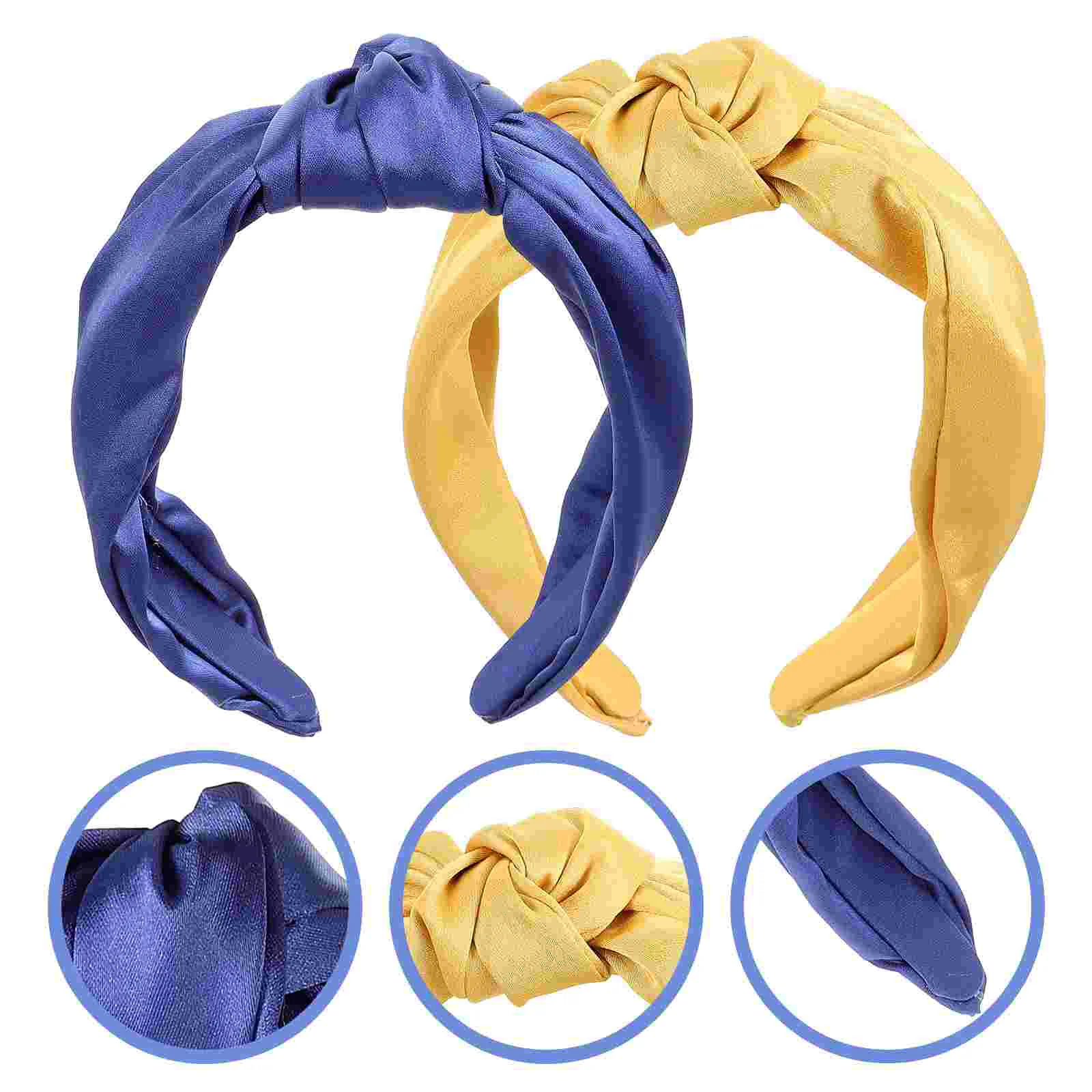 

Scarf Headdress Prop Hair Clasp Solid Color Headband Headbands Women Girl Decor