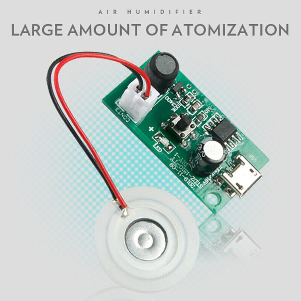 Увлажнитель небулайзер 110 кГц 34,8*18. 6*13 мм аксессуары, атомизирующий керамический DC5V набор для распыления