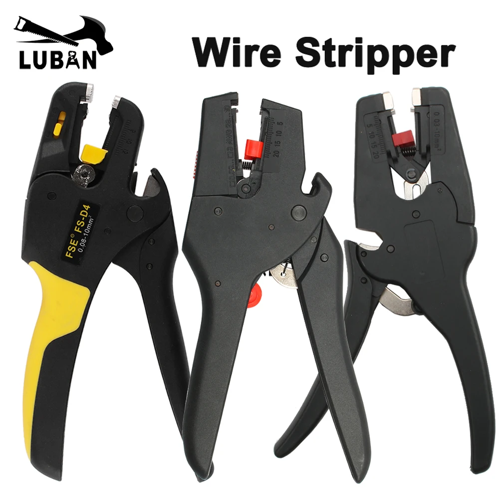 1PC FS-D4 Wire Stripper Tool Stripping Pliers Automatic 0.08-10mm 32-7AWG Cutter Cable FS-D3 Multitool Adjustable 0.03-6mm2