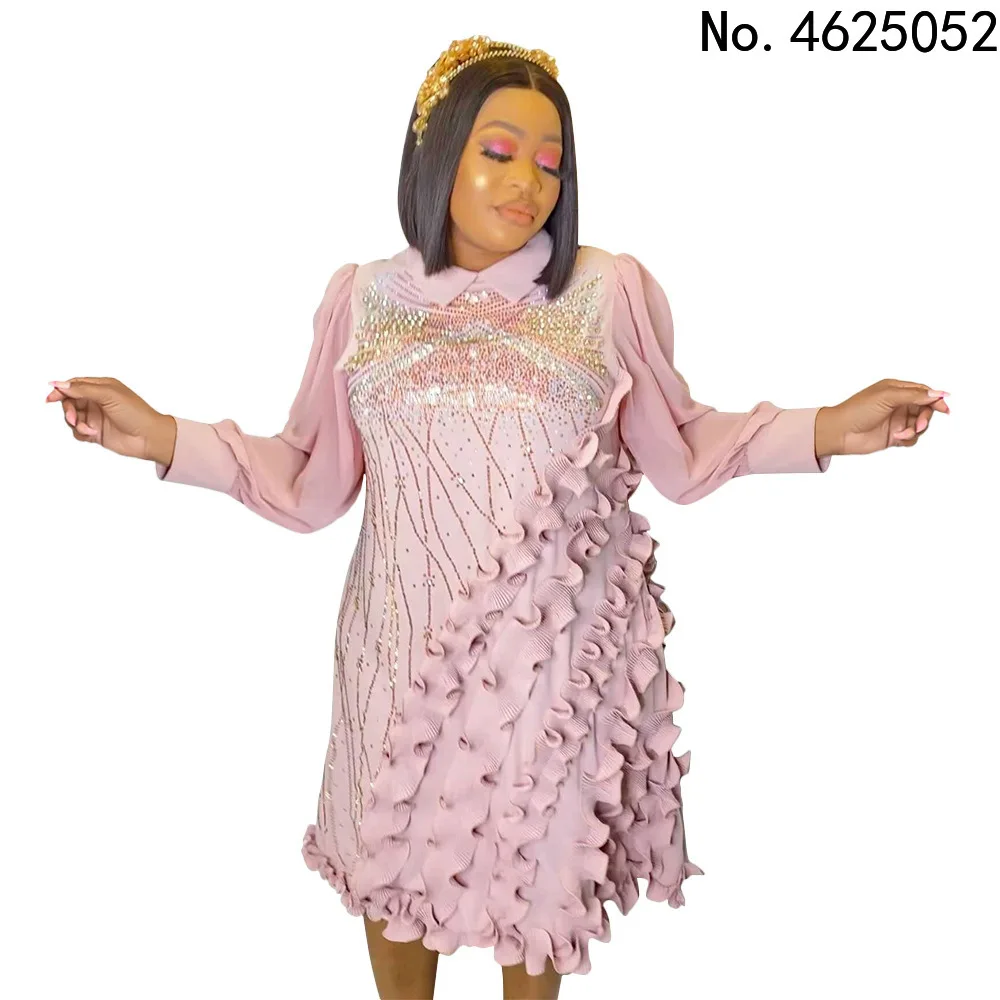 

Plus Size Summer African Party Dresses for Women Traditional Dashiki Africa Clothing Diamond Ankara Wedding Evening Gown 2022