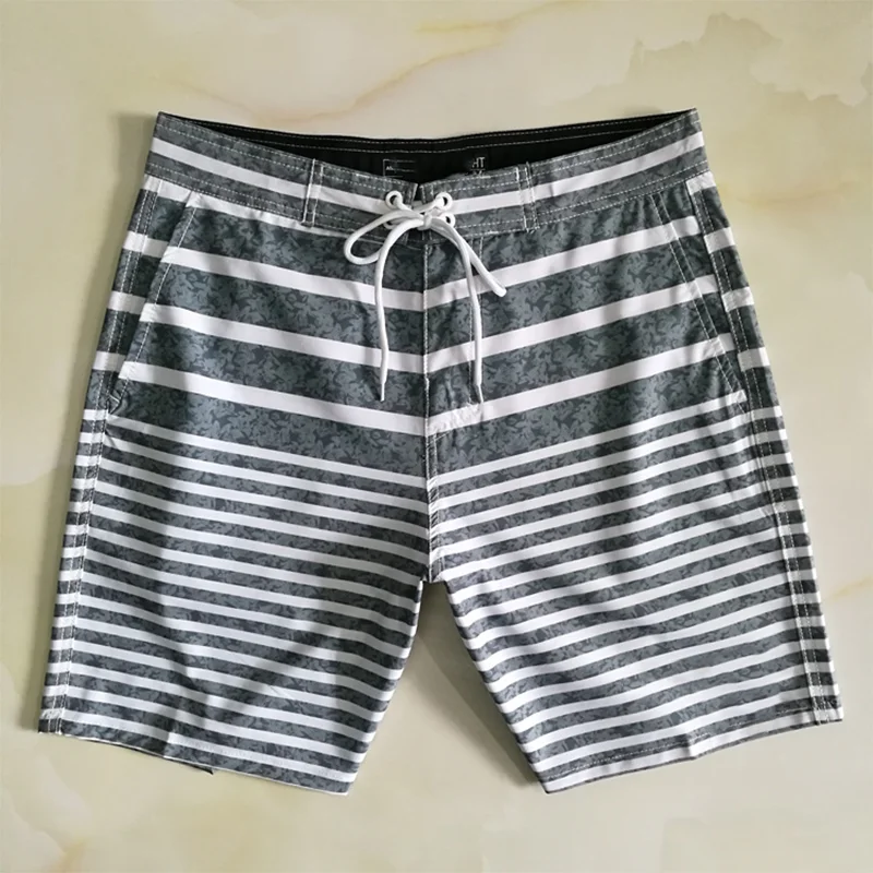 

Men‘s 4-Way Elasticity Classic BoardShorts New Bermuda Masculina Beach Pants Quick-dry Swiming Swimsuit Waterproof Beach Surf Sh