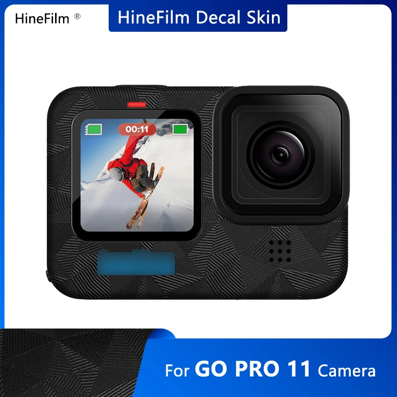 Купи Go pro 11 Camera Decal Skins Wrap Cover for GoPro HERO 11 Black Action Camera Premium Sticker Protective Film Anti-Scratch Skin за 945 рублей в магазине AliExpress