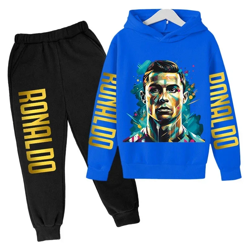 Demisaison Sports Inga С Принтом Роналлави Для Мальчиков И Девочек Пуловер Капюшоном Топ