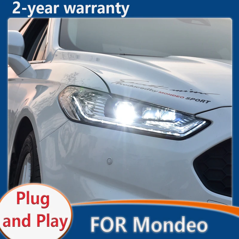 

For Ford Fusion Mondeo Headlight 2013-2016 LED Headlight New Head Lamp DRL Bi Xenon Projector Lens auto accessorie